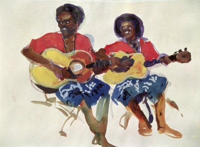 フィジーギターデュオ、1985 作： Ted Blackall